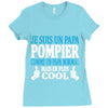 papa pompier Ladies Fitted T-Shirt