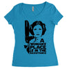 a woman's place is in the resistance Women's Triblend Scoop T-shirt