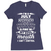 I Am A July Women Ladies Fitted T-Shirt