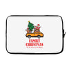 family christmas tis the season to be merry Laptop sleeve