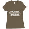 i didnt buy this shirt because it says fuck on it i bought it because Ladies Fitted T-Shirt