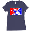 yoda baseball  funny Ladies Fitted T-Shirt