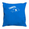 camper camping fun zelten zelt hobby freizeit outdoor pc gaming Throw Pillow