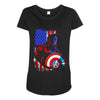 i'm the captain in the war Maternity Scoop Neck T-shirt
