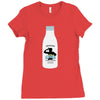 10. fight milk 002 Ladies Fitted T-Shirt