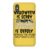 halloween is scary but carcinoid cancer is deadly spread the word help iPhoneX Case