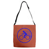 fast speed bicycle bike biking sport athlete geek gift idea tee shirt Adjustable Strap Totes