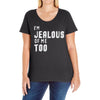 i'm jealous of me too Ladies Curvy T-Shirt
