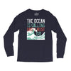 the ocean is calling Long Sleeve Shirts