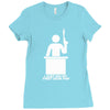 i just did my first desk pop Ladies Fitted T-Shirt