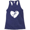 broken heart xxx Racerback Tank