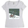 i&rsquo;d lock my bike to yours anytime Women's Triblend Scoop T-shirt