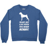 not just a dog person i'm a boxer mommy! Crewneck Sweatshirt