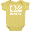 wm 74 germany world cup 1974 retro football Baby Onesie