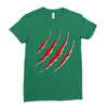 red strong Ladies Fitted T-Shirt