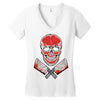 skull meat Women's V-Neck T-Shirt