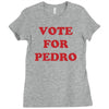 vote for pedro film retro napoleon classic sticker transfer iron on Ladies Fitted T-Shirt