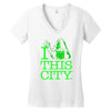 i heart this city Women's V-Neck T-Shirt