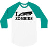 i shotgun zombies funny t shirt dead apocalypse s 3xl 3/4 Sleeve Shirt
