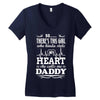 There's This Girl Who Stole My Heart She Calls Me Daddy Women's V-Neck T-Shirt