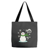 windy snowman Tote Bags