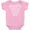 read this while i check out your tis Baby Onesie