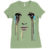 watercolor eyes Ladies Fitted T-Shirt