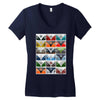 vw camper van fronts, ideal gift or birthday present Women's V-Neck T-Shirt