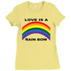 love is a rainbow Ladies Fitted T-Shirt