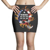 American Flag Q Fire Mini Skirts