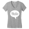 hello Women's V-Neck T-Shirt