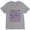 my mom is in heaven forever V-Neck Tee