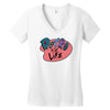retro for life! Women's V-Neck T-Shirt