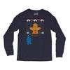 cookie monster gingerbread man ugly christmas sweater Long Sleeve Shirts