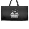 This Girl Loves Camping With Her Friends Weekender Totes