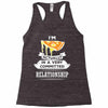 I Am Pizza Actually In A Very Commited Relationship Racerback Tank