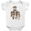 the evolution of groot Baby Bodysuit