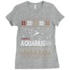 santa aquarius christmas ugly t shirts Ladies Fitted T-Shirt