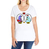 eggplant wizard and king hippo Ladies Curvy T-Shirt