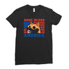 doge bless america Ladies Fitted T-Shirt