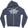 awesome in bed Zipper Hoodie