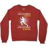 the best grandpas go running Crewneck Sweatshirt