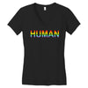 human Women's V-Neck T-Shirt