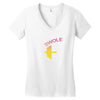 Swole Mates Couple Design Women's V-Neck T-Shirt
