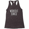workout junkie Racerback Tank