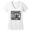 straight outta tomato town Women's V-Neck T-Shirt