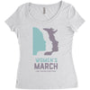 women's march 2017 on washington Women's Triblend Scoop T-shirt