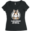 not stubborn Women's Triblend Scoop T-shirt
