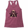 Careful I Already Kicked Cancer Ass Racerback Tank