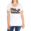 pizza is my valentine Ladies Curvy T-Shirt